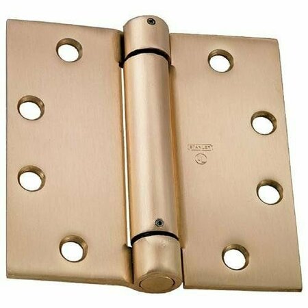 BEST HINGES 4-1/2in x 4-1/2in Spring Hinge # 420940 Bright Brass Finish 2060R4123